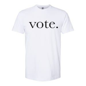 Vote Simple Logo Softstyle CVC T-Shirt