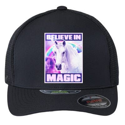 Vote Unicorn Believe in Magic Flexfit Unipanel Trucker Cap