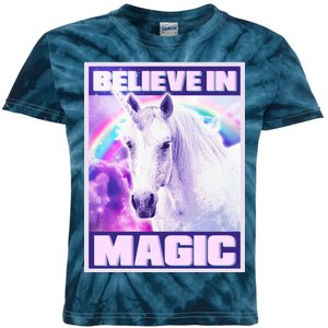 Vote Unicorn Believe in Magic Kids Tie-Dye T-Shirt