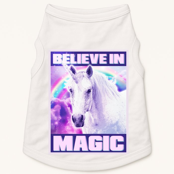 Vote Unicorn Believe in Magic Doggie Tank