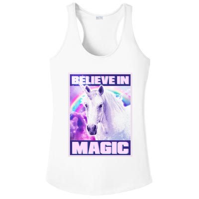 Vote Unicorn Believe in Magic Ladies PosiCharge Competitor Racerback Tank