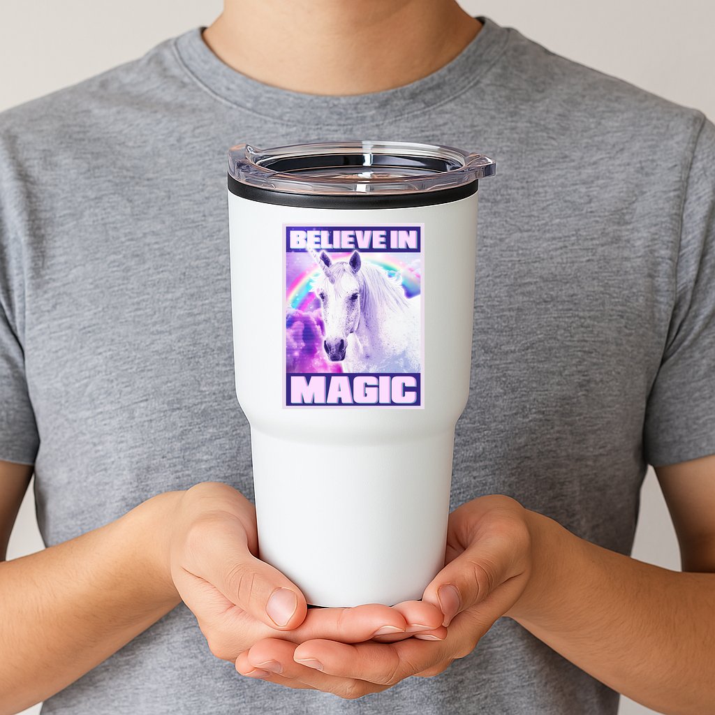 Vote Unicorn Believe in Magic Tumbler