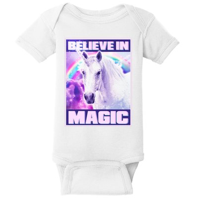 Vote Unicorn Believe in Magic Baby Bodysuit
