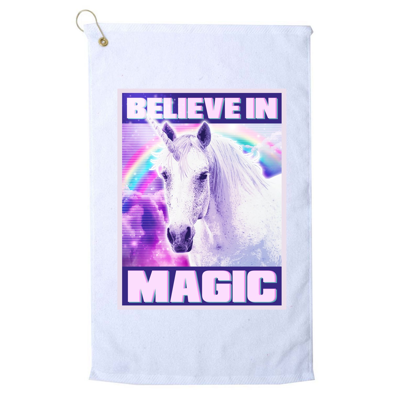 Vote Unicorn Believe in Magic Golf Towel