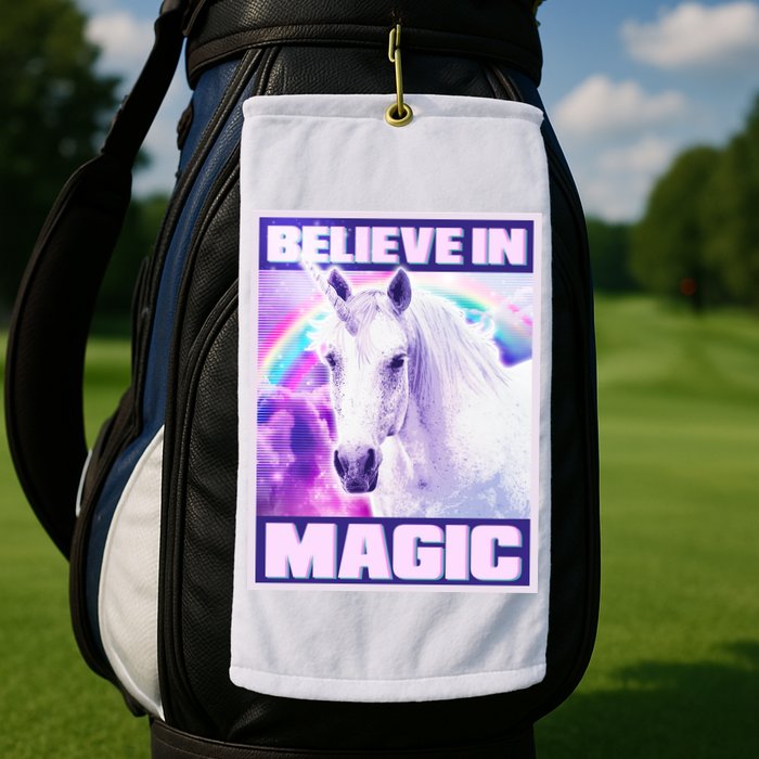 Vote Unicorn Believe in Magic Golf Towel