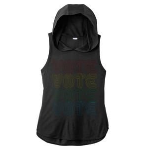 Vote Vote Vote Ladies PosiCharge Tri-Blend Wicking Draft Hoodie Tank