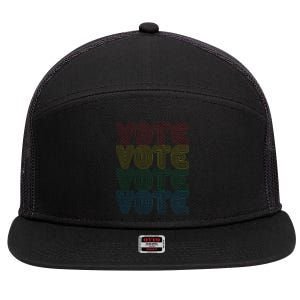 Vote Vote Vote 7 Panel Mesh Trucker Snapback Hat