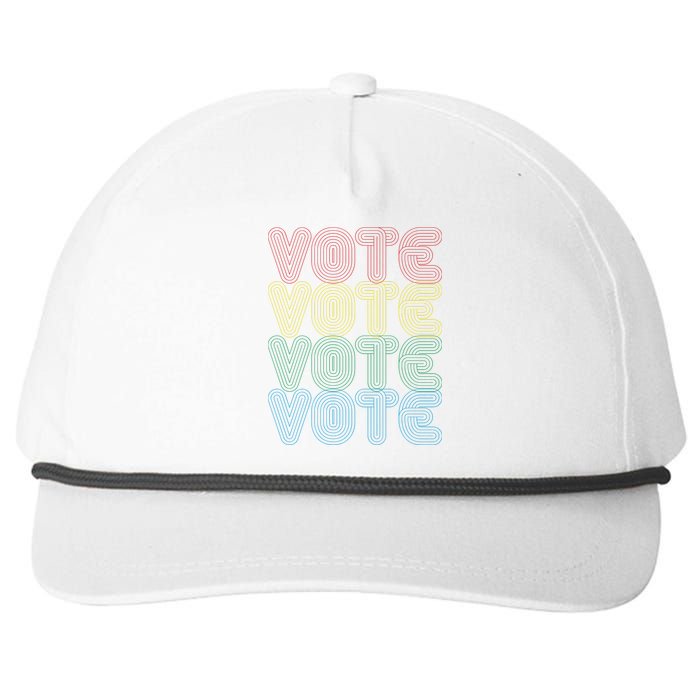 Vote Vote Vote Snapback Five-Panel Rope Hat