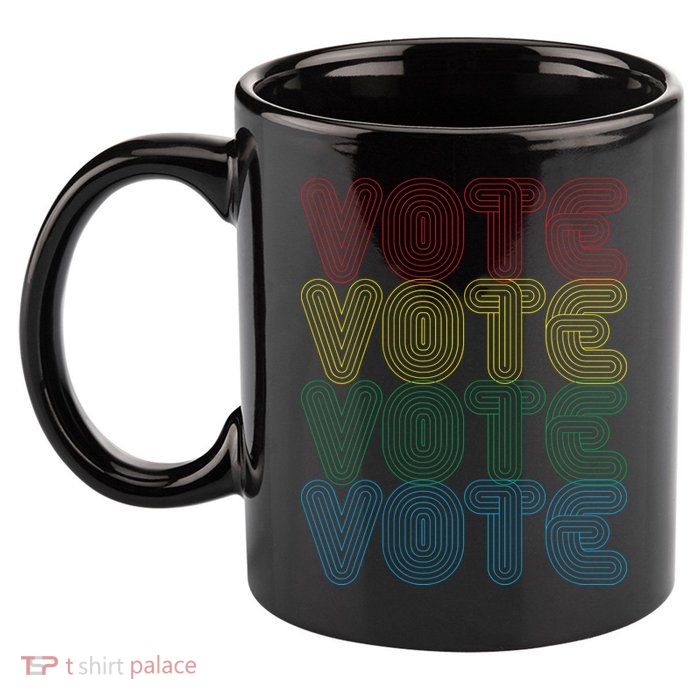 Vote Vote Vote 11oz C Handle Ceramic Mug