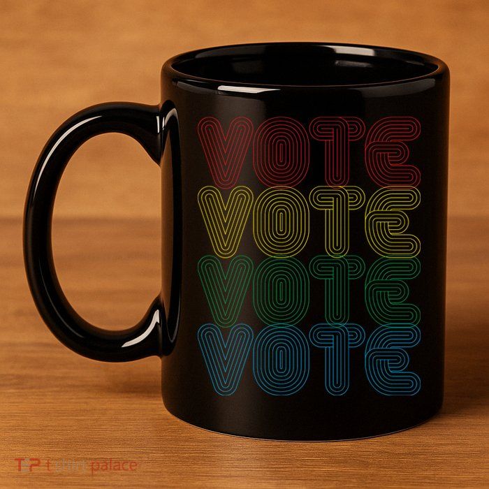 Vote Vote Vote 11oz C Handle Ceramic Mug