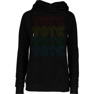 Vote Vote Vote Womens Funnel Neck Pullover Hood