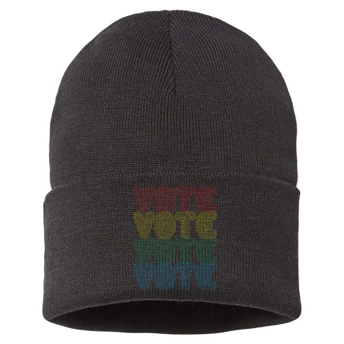 Vote Vote Vote Sustainable Knit Beanie