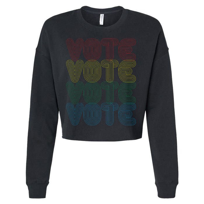 Vote Vote Vote Cropped Pullover Crew