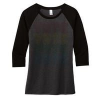 Vote Vote Vote Women's Tri-Blend 3/4-Sleeve Raglan Shirt