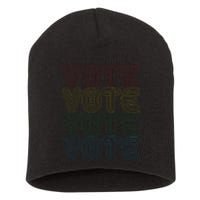 Vote Vote Vote Short Acrylic Beanie