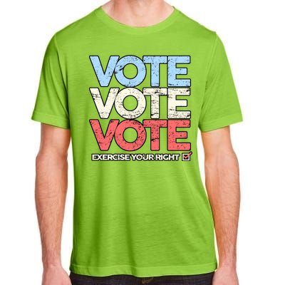 Vote Vote Vote Exercise Your right Adult ChromaSoft Performance T-Shirt