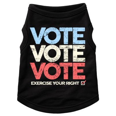 Vote Vote Vote Exercise Your right Doggie Tank