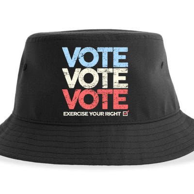 Vote Vote Vote Exercise Your right Sustainable Bucket Hat