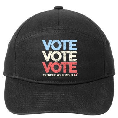 Vote Vote Vote Exercise Your right 7-Panel Snapback Hat