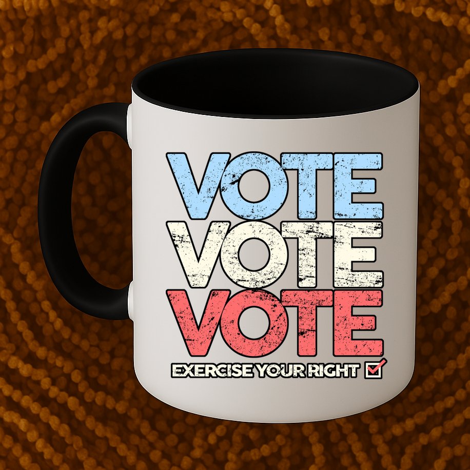 Vote Vote Vote Exercise Your right Mug