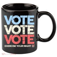 Vote Vote Vote Exercise Your right 11oz C Handle Ceramic Mug