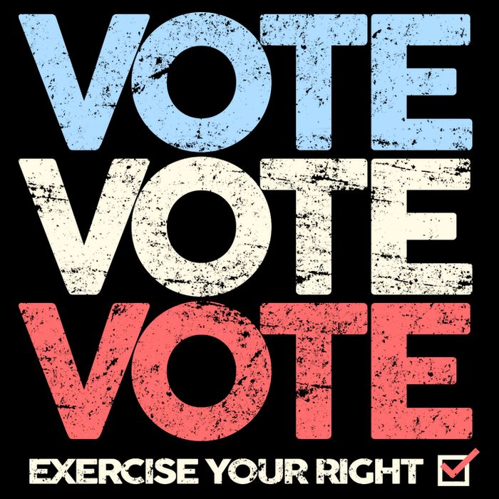 Vote Vote Vote Exercise Your right Drawstring Bag