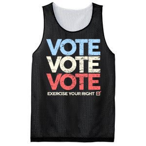 Vote Vote Vote Exercise Your right Mesh Reversible Basketball Jersey Tank