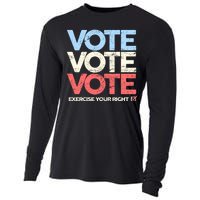 Vote Vote Vote Exercise Your right Cooling Performance Long Sleeve Crew