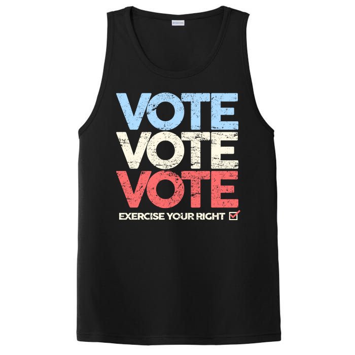 Vote Vote Vote Exercise Your right PosiCharge Competitor Tank