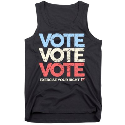 Vote Vote Vote Exercise Your right Tank Top