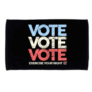 Vote Vote Vote Exercise Your right Microfiber Hand Towel