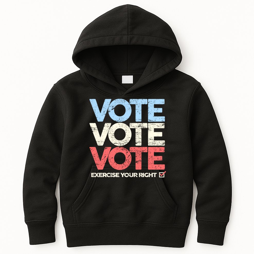 Vote Vote Vote Exercise Your right Kids Hoodie