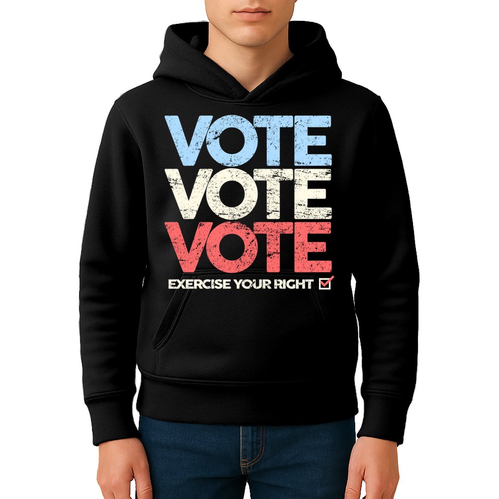 Vote Vote Vote Exercise Your right Kids Hoodie