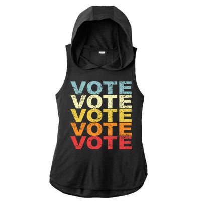 VOTE VOTE VOTE VOTE Ladies PosiCharge Tri-Blend Wicking Draft Hoodie Tank