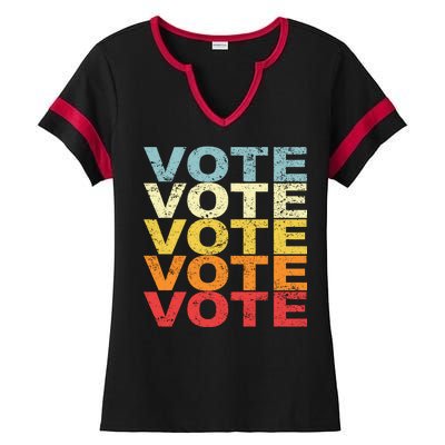 VOTE VOTE VOTE VOTE Ladies Halftime Notch Neck Tee