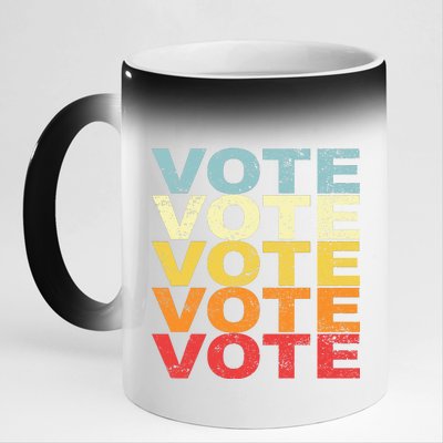 VOTE VOTE VOTE VOTE 11oz Black Color Changing Mug