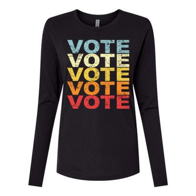 VOTE VOTE VOTE VOTE Womens Cotton Relaxed Long Sleeve T-Shirt