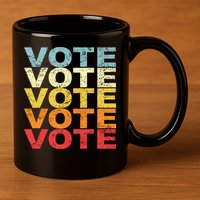 VOTE VOTE VOTE VOTE 11oz C Handle Ceramic Mug