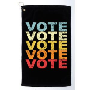 VOTE VOTE VOTE VOTE Platinum Collection Golf Towel