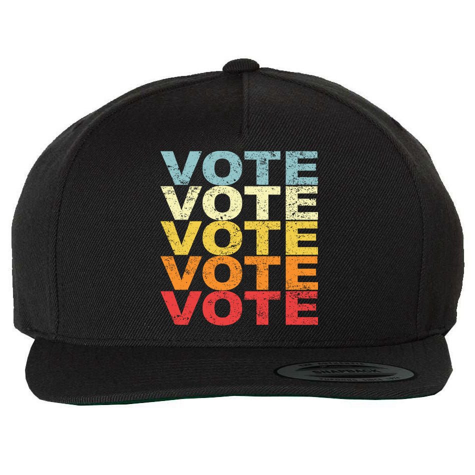 VOTE VOTE VOTE VOTE Wool Snapback Cap