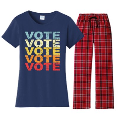 VOTE VOTE VOTE VOTE Women's Flannel Pajama Set