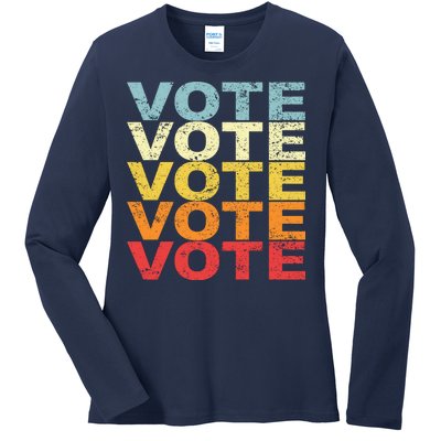 VOTE VOTE VOTE VOTE Ladies Long Sleeve Shirt