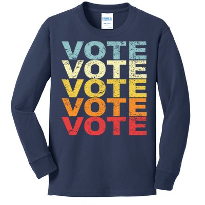 VOTE VOTE VOTE VOTE Kids Long Sleeve Shirt