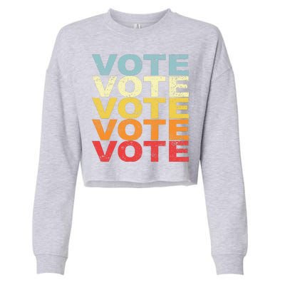 VOTE VOTE VOTE VOTE Cropped Pullover Crew