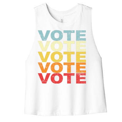 VOTE VOTE VOTE VOTE Women's Racerback Cropped Tank