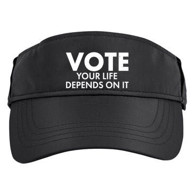 VOTE Your Life Depends On it Adult Drive Performance Visor