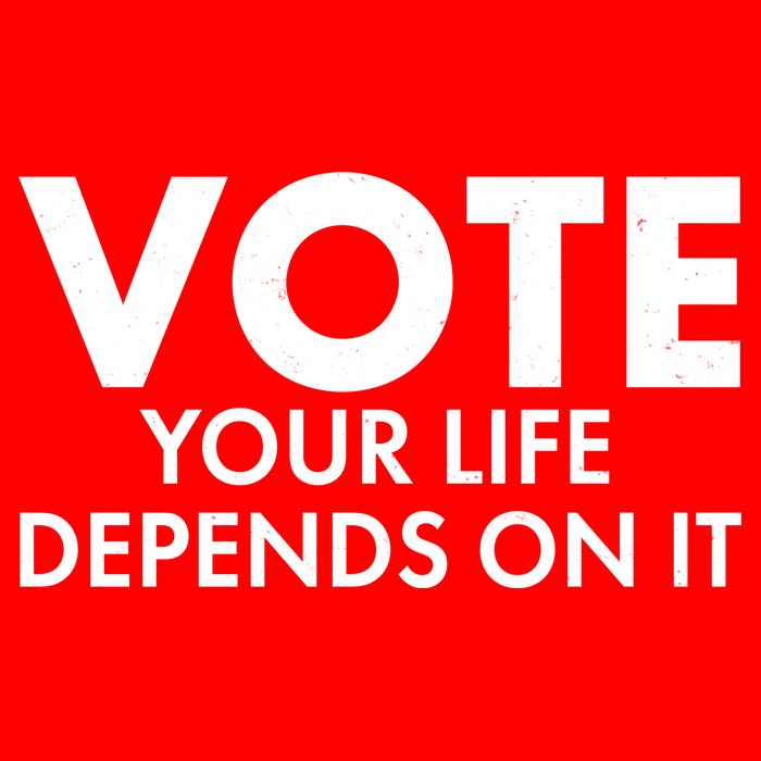 VOTE Your Life Depends On it Baby Bodysuit