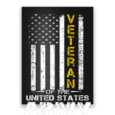 Veteran Of United States Army Veteran Gold Poster