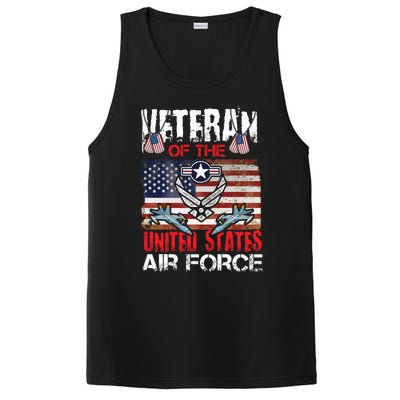 Veteran Of United States Air Force Fighter Jet Veterans Day Gift PosiCharge Competitor Tank