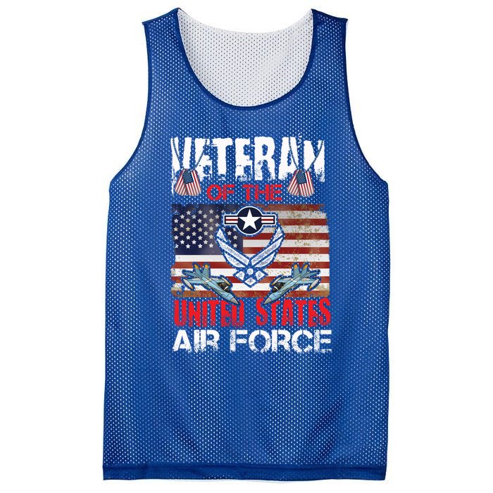 Veteran Of United States Air Force Fighter Jet Veterans Day Gift Mesh Reversible Basketball Jersey Tank